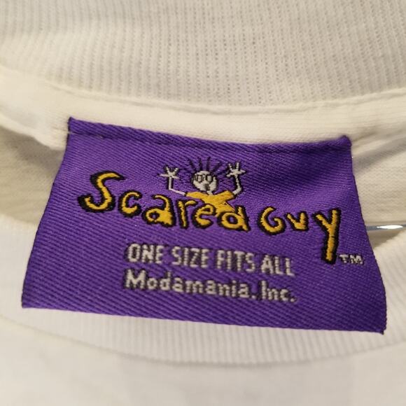 Vintage 90's New Single Stitch Graphic Tee Scared Guy Ski Tahoe T-Shirt Size XXL - Picture 8 of 15